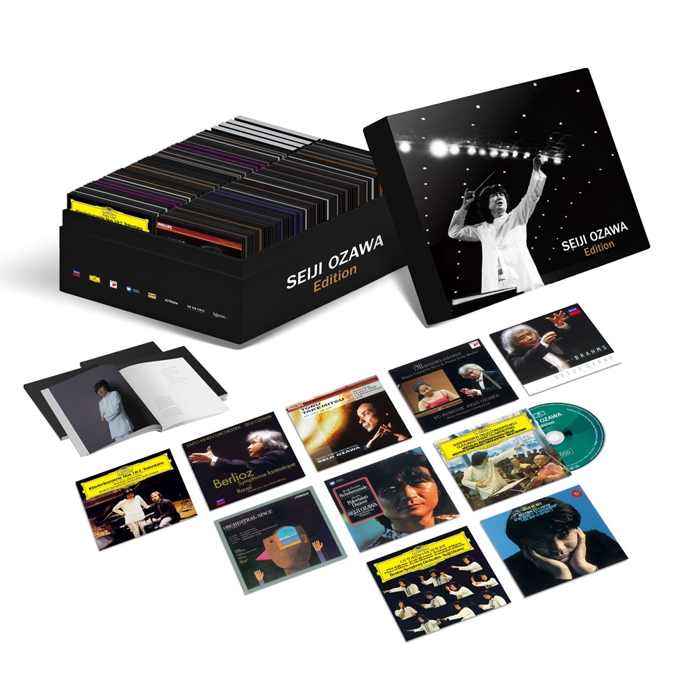 『小澤征爾エディション』238枚組［187UHQCD+51Blu-spec CD2］2025年12月17日発売 ～ ユニバーサル音源に他社音源もライセンスし収録！