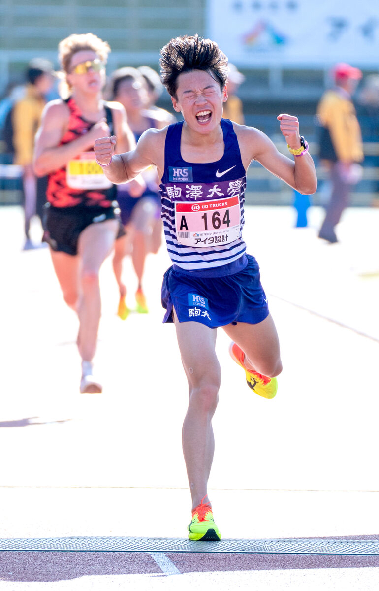 駒大は４選手入賞で箱根駅伝へ弾み ２位の帰山侑大「戦えると監督たちに証明できた」…上尾ハーフマラソン