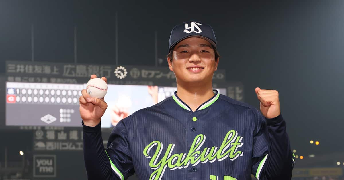 【ヒーロートーク】ヤクルトＤ1位・中村優斗が5回無失点でプロ初勝利！ 記念球は「これまで育ててくれた両親にあげたい」