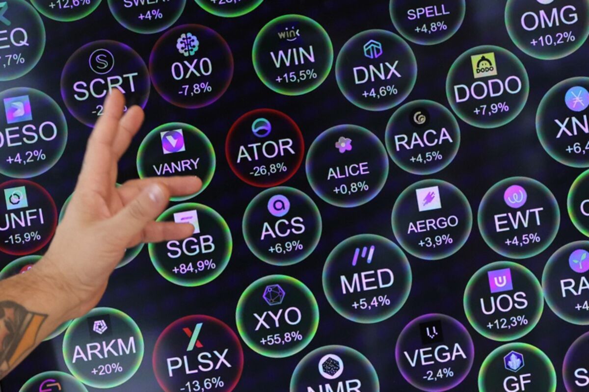 仮想通貨、高リスク銘柄に売り圧力－新型コロナ禍以来の安値に下落