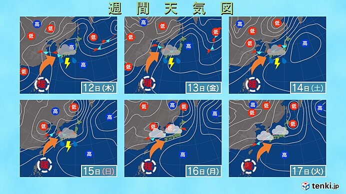 週末にかけ梅雨前線が活発化 九州から近畿を中心に線状降水帯が次々発生 大雨に警戒