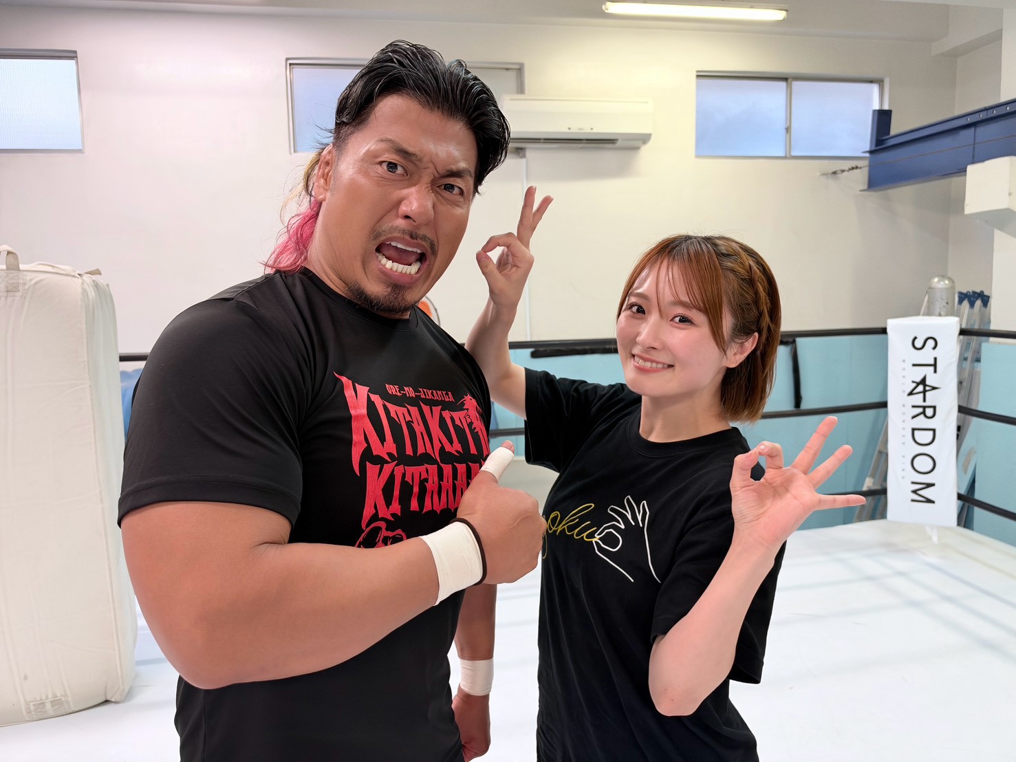 鷹木信悟＆なつぽい組が公開練習！ 必殺技「MADE IN JAPANっぽい」を披露！