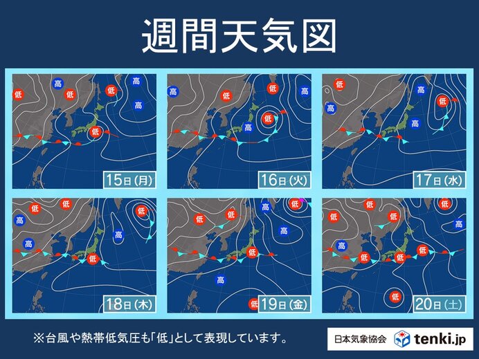 18日以降は次第に本州付近で梅雨が本格化 台風のたまごが発生か 2週間天気予報