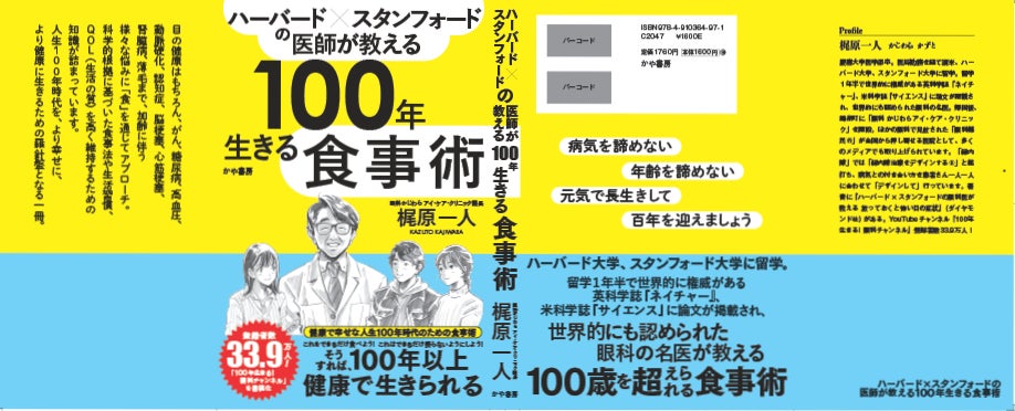 眼科系YouTuber No1梶原院長が教える「食事術」がついに書籍化！！