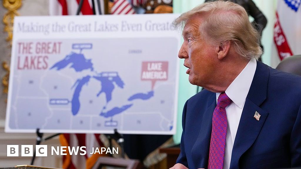 トランプ氏、米アップルに圧力 地図の「オンタリオ湖」を「アメリカ湖」に変更するよう求める