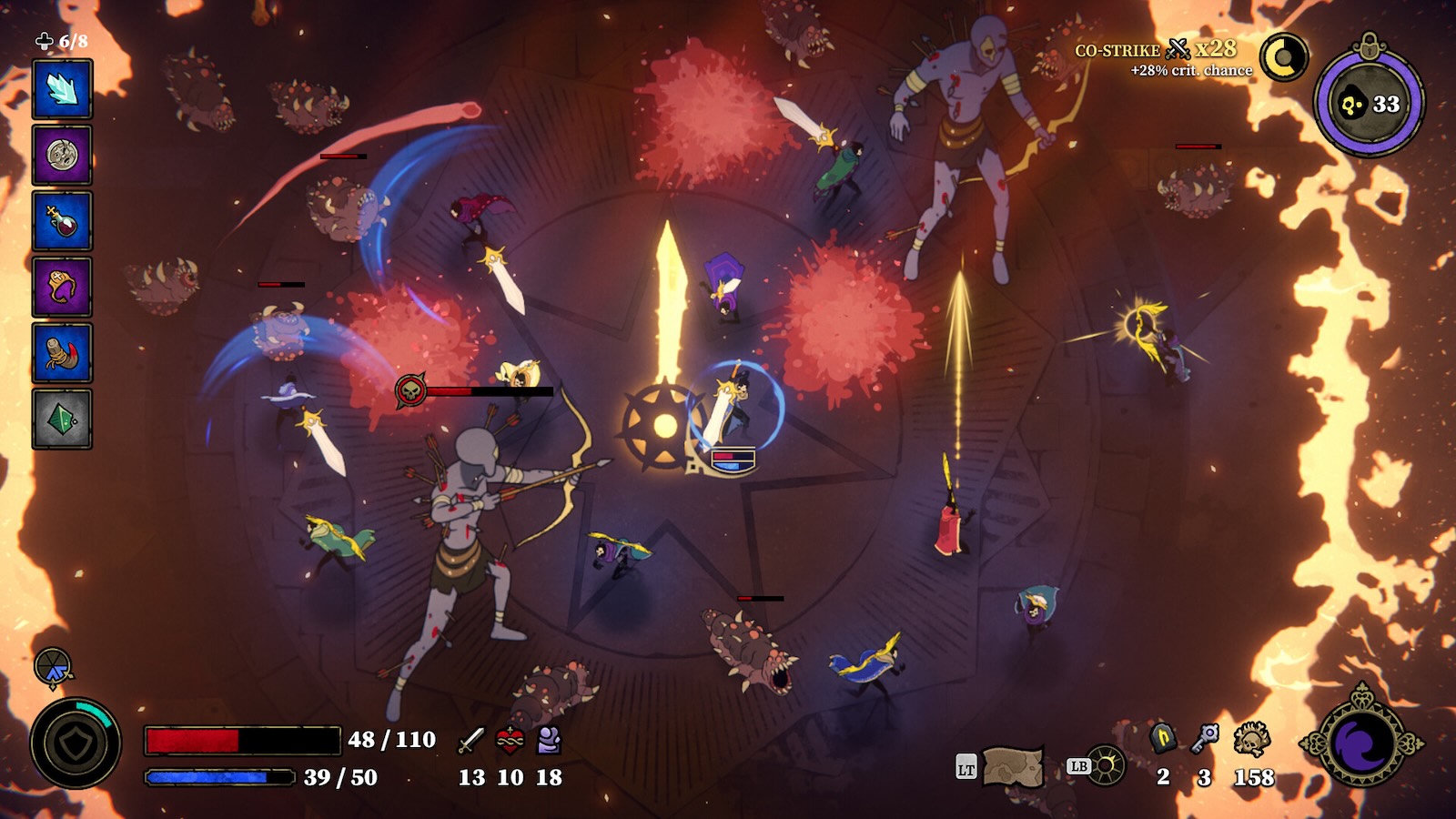 最大33人協力ローグライク『33 Immortals』正式リリースで「Steam同接約8000人」の大賑わい。弾幕斬撃入り乱れ、“MMOレイド風”共闘バトル