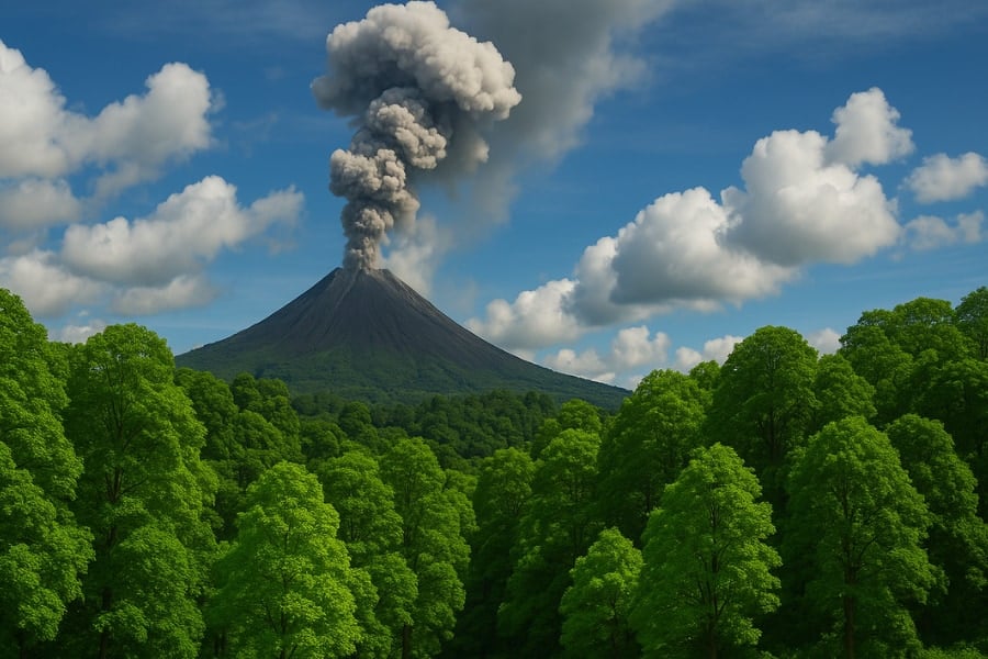 森の緑が濃くなると「火山噴火が迫っているサイン」となる可能性