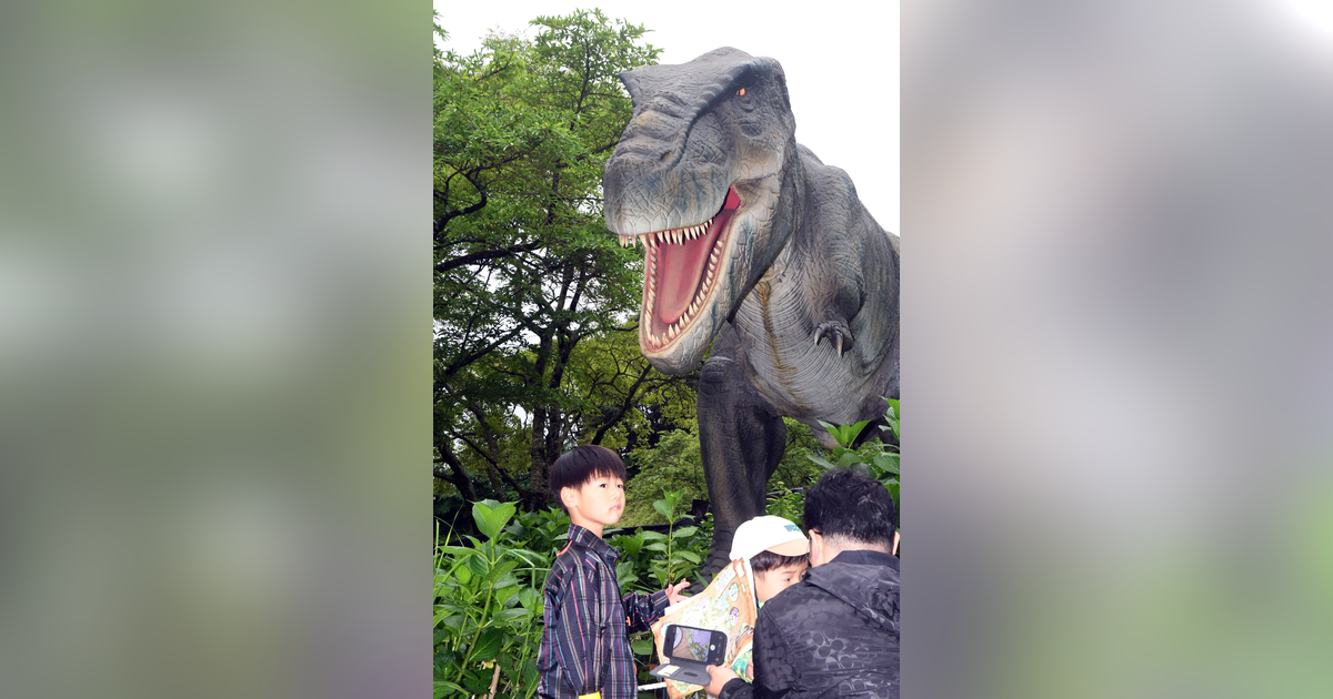 【動画】福岡市南区の油山に恐竜体験アトラクション 5月23日本格オープン