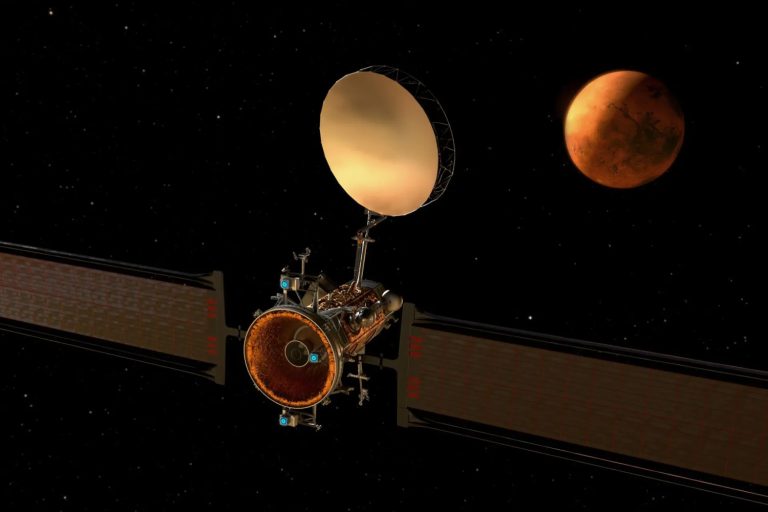 ブルーオリジン、火星と地球の通信を中継する「火星通信衛星」を発表（UchuBiz）