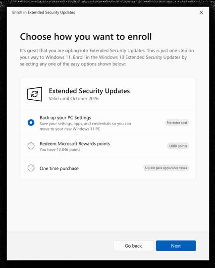 Windows 10のサポート期間を10月以降に伸ばすには、「Microsoft アカウント」が必要