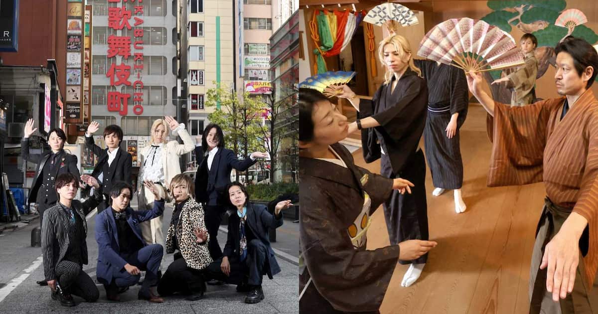 夜の街に舞う歌舞伎町ホスト、扇を手に挑む上方舞 ミスマッチな金髪・長髪も真剣に稽古