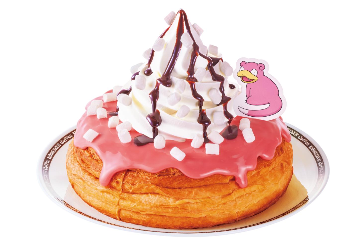 コメダ珈琲店×ポケモン、ヤドン風いちごシロノワール＆カビゴンのカツパンなど