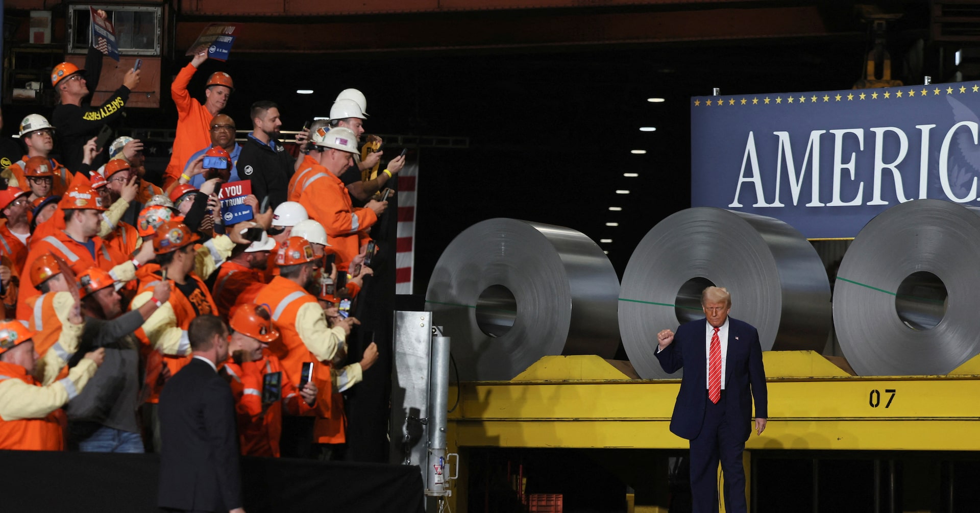 トランプ氏、鉄鋼・アルミ関税50％に引き上げ表明 6月4日から