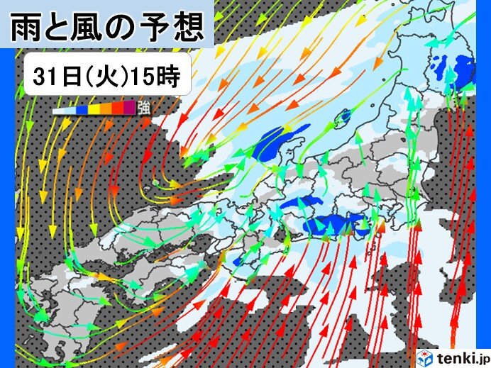 東海は今日31日夕方まで激しい雨や落雷に注意 1日は午後から再び雨で総雨量が増加