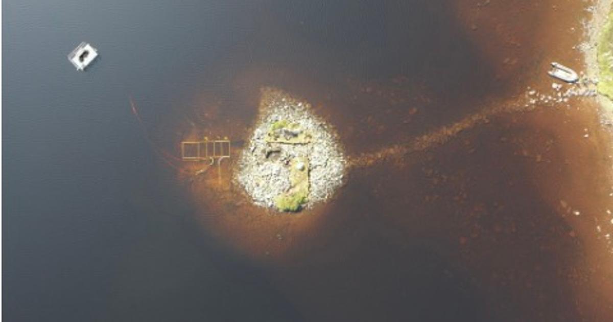 スコットランドの人工島、湖底に眠る土台は5000年以上前のものだった