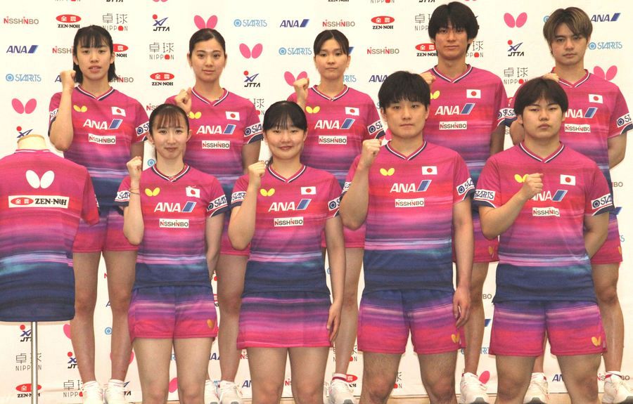 「悔しさを晴らす」「金メダルだけを」早田ひな、張本美和らが打倒中国へ決意 世界卓球ロンドン大会日本代表が記者会見