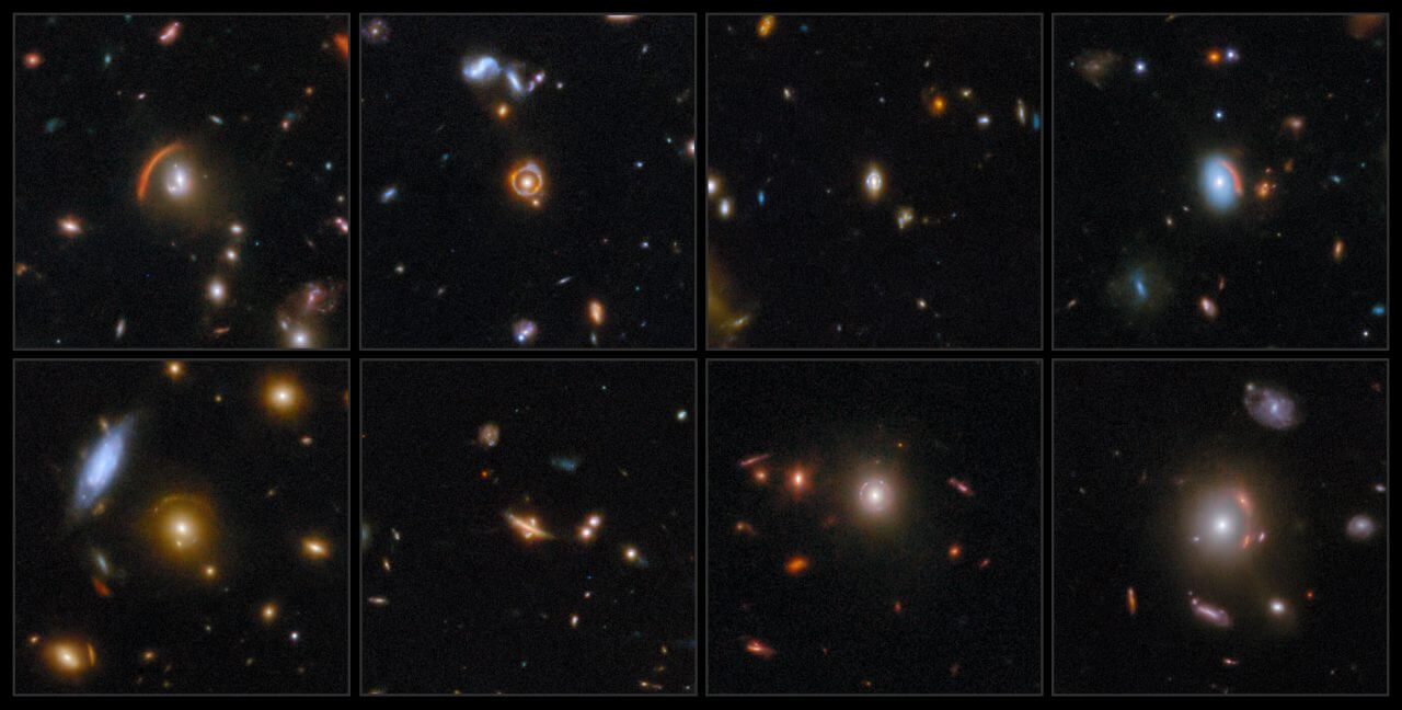 見事なアインシュタインリングも！ ジェームズ・ウェッブ宇宙望遠鏡が観測した8つの重力レンズ