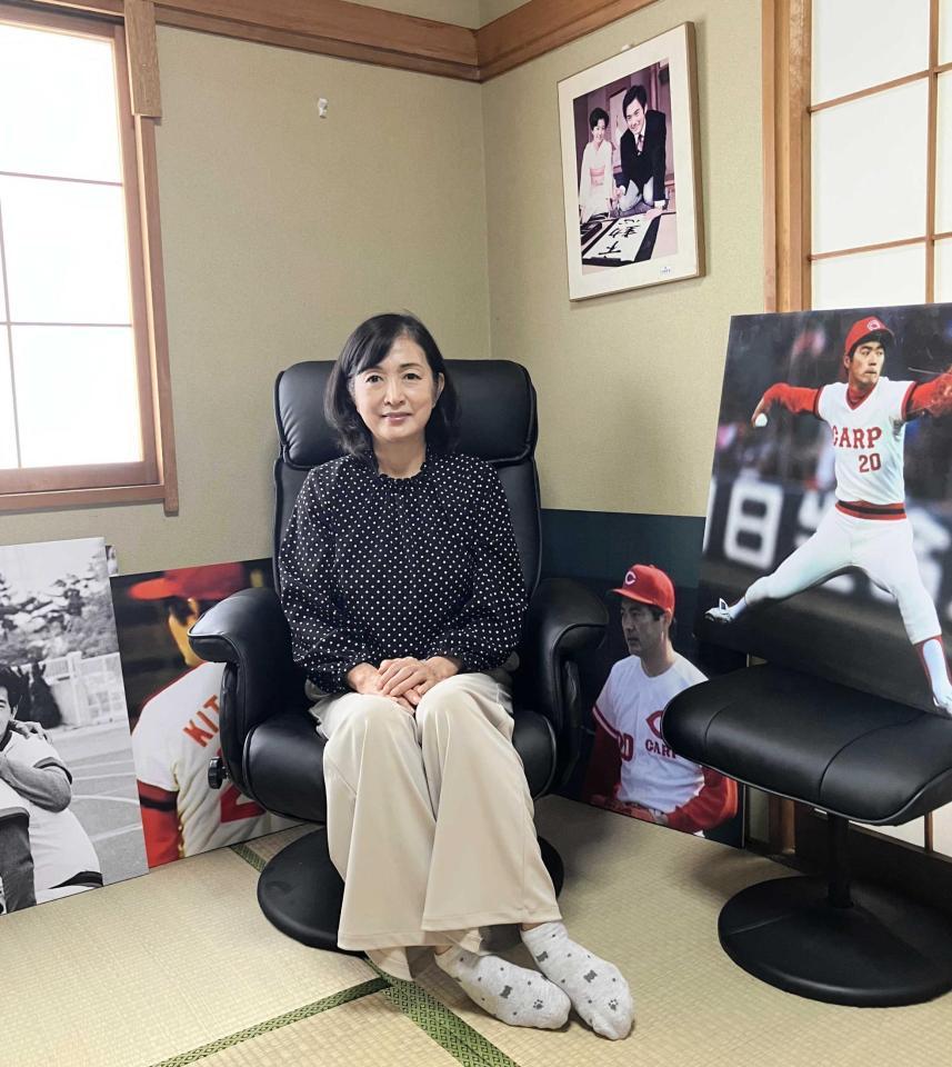 通算２１３勝の北別府さんが逝って２年 １年間涙を流した妻・広美さんは今、遺志を継いで子どもたちに野球用具贈る