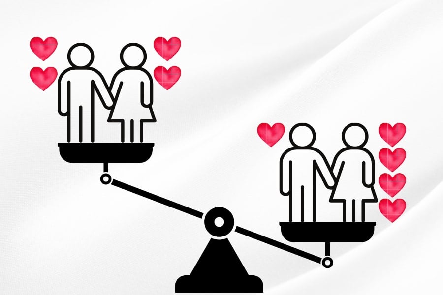 恋愛で大切なのは、2人の愛情表現の「差がない」ことではなく「総量」だった