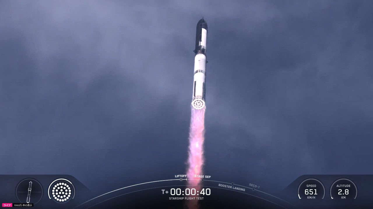 スペースXが「スターシップ」第9回飛行試験を実施 宇宙船は軌道到達も姿勢制御喪失
