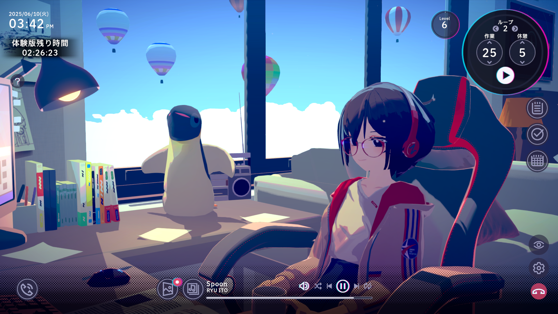 『Chill with You』Steam体験版が公開。少女とデスクワークの時間を共有する“作業用”ゲーム