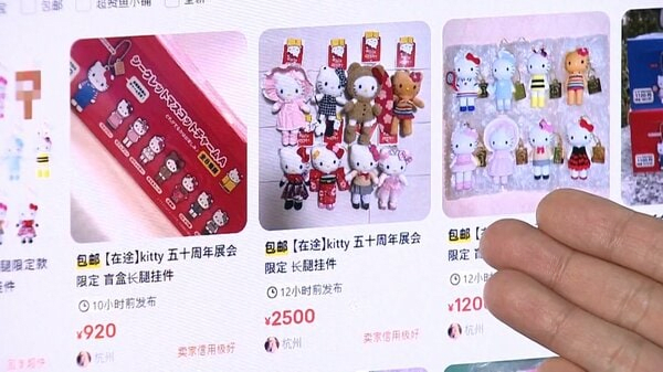 限定グッズ山積み…“転売ヤー”買い占めか 中国で限定「キティちゃん」即転売…4倍以上の価格にファン悲鳴「真剣に並んでいるから超ショック」