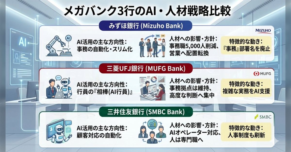 みずほFGがAI導入で事務職5000人を削減へ「一般事務は無くなる運命なのか」「事故らない？」
