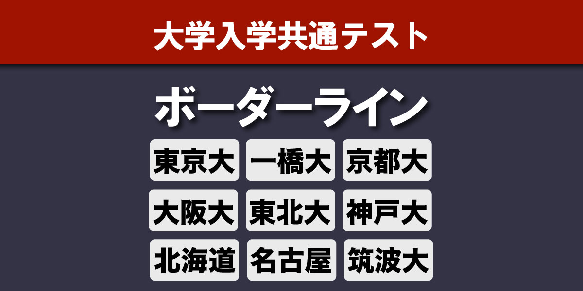 東大や京大、阪大…難関国公立大学ボーダーライン公表 【共通テスト2026｜河合塾】
