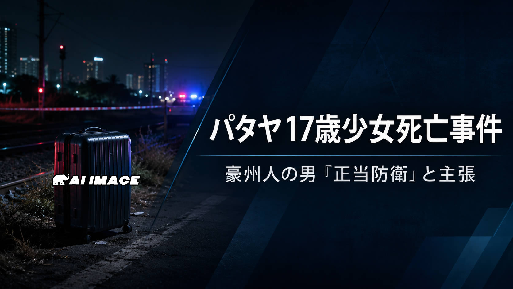 パタヤ17歳少女死亡事件、豪州人の男が関与認める 「正当防衛だった」と主張