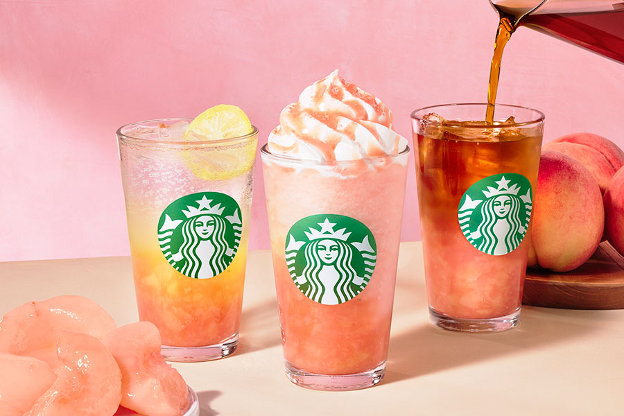 スタバ新作は「桃」、とろける甘さのフラペチーノなど３品が登場