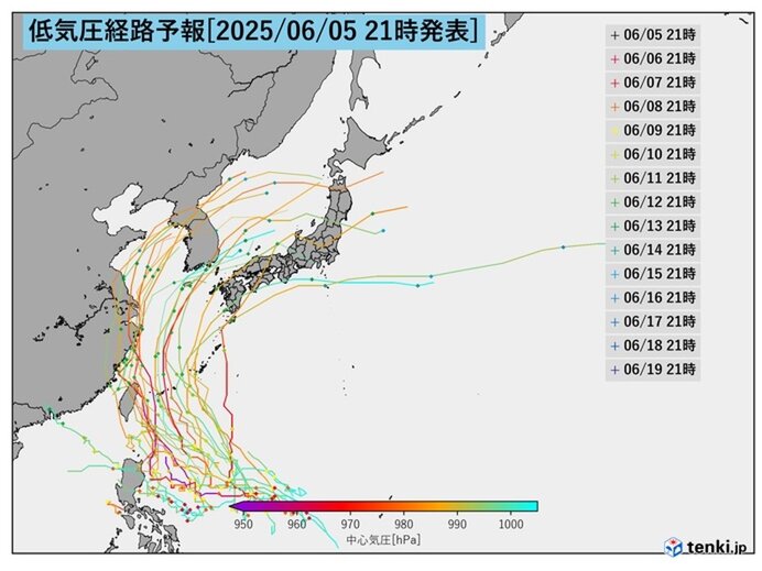 「台風」発生か? 南の海上に発達した雲のかたまり 前線停滞 列島に影響の恐れも