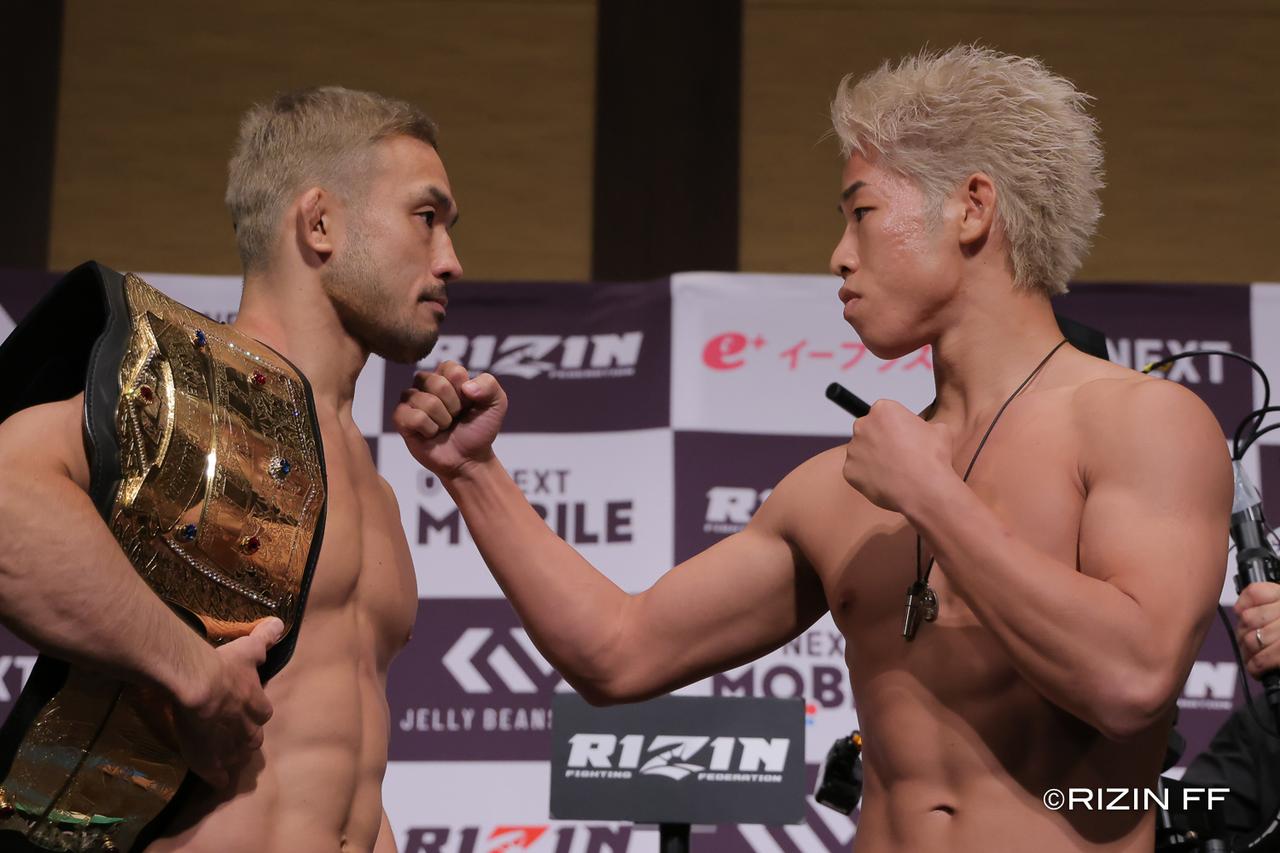 RIZIN LANDMARK 14 in SENDAI 計量結果／フェイスオフ、身長差、リーチ差も掲載中