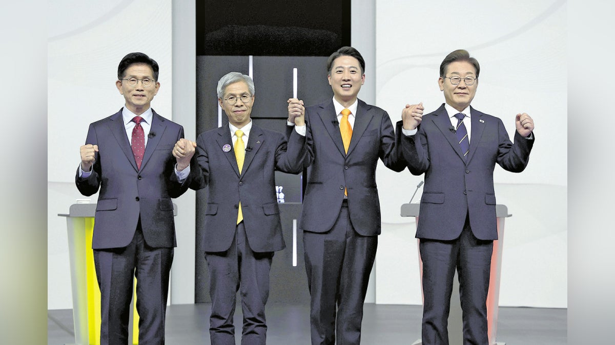 李在明氏の「親中姿勢」を初ＴＶ討論で攻撃…反中国の感情強まる韓国、保守系候補は「外交」に照準