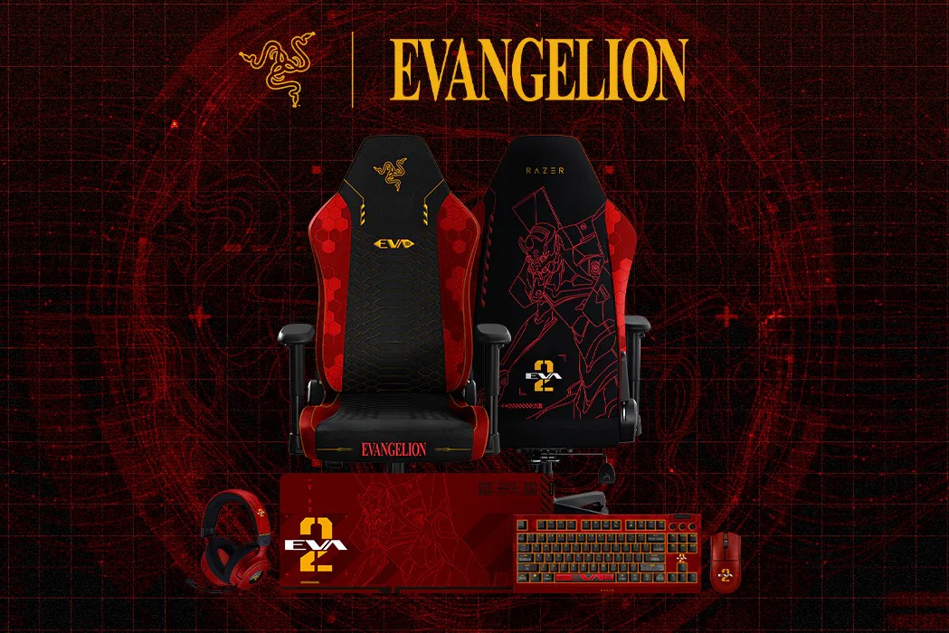 『エヴァンゲリオン』とRazerのコラボ商品が公開。ゲーミングチェアやキーボード、マウス、ヘッドセットなど展開