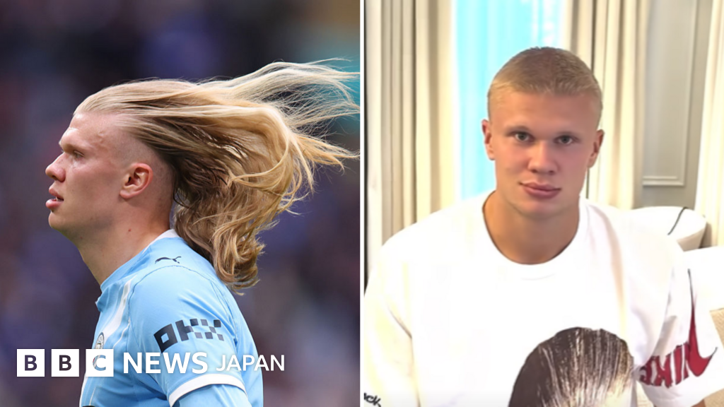 「新シーズン、新しい髪型」 サッカーのノルウェー代表FWハーランド選手、長髪をばっさり