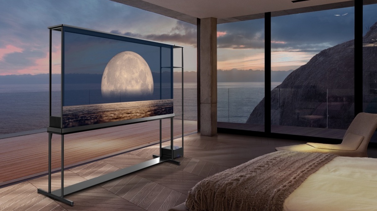 ついにテレビも“透ける”時代へ。世界初の透過型4K有機EL『LG OLED T』値段もすごいことに…
