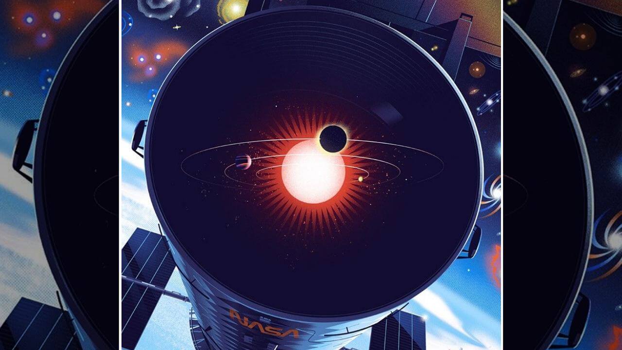 太陽系外惑星に迫る NASA公式のハッブル宇宙望遠鏡ポスター
