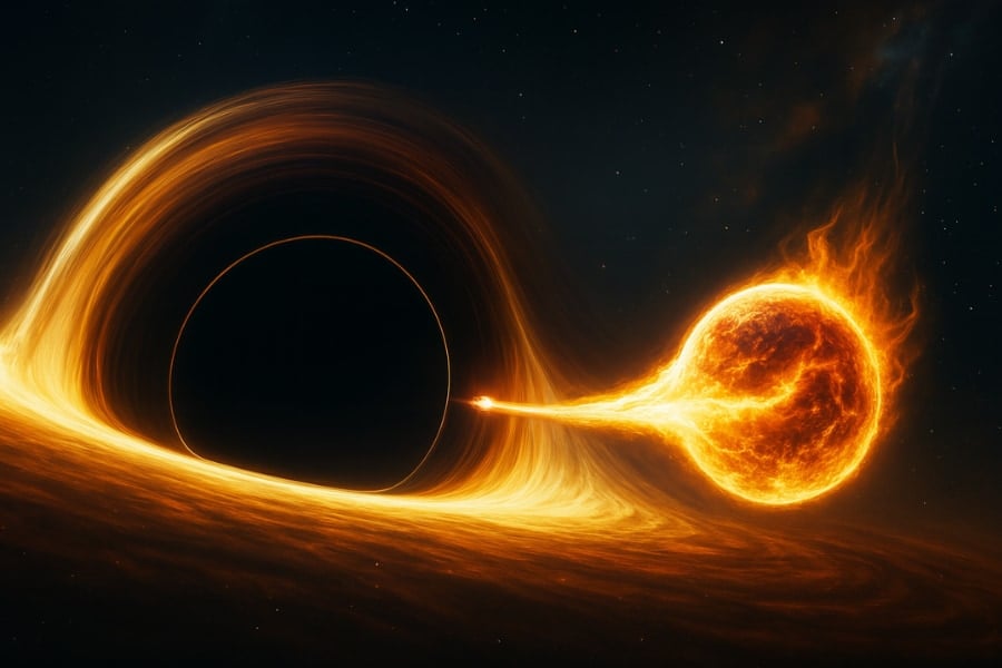 ブラックホールに捕食されても生還した「奇跡の星」を確認 (2/2)