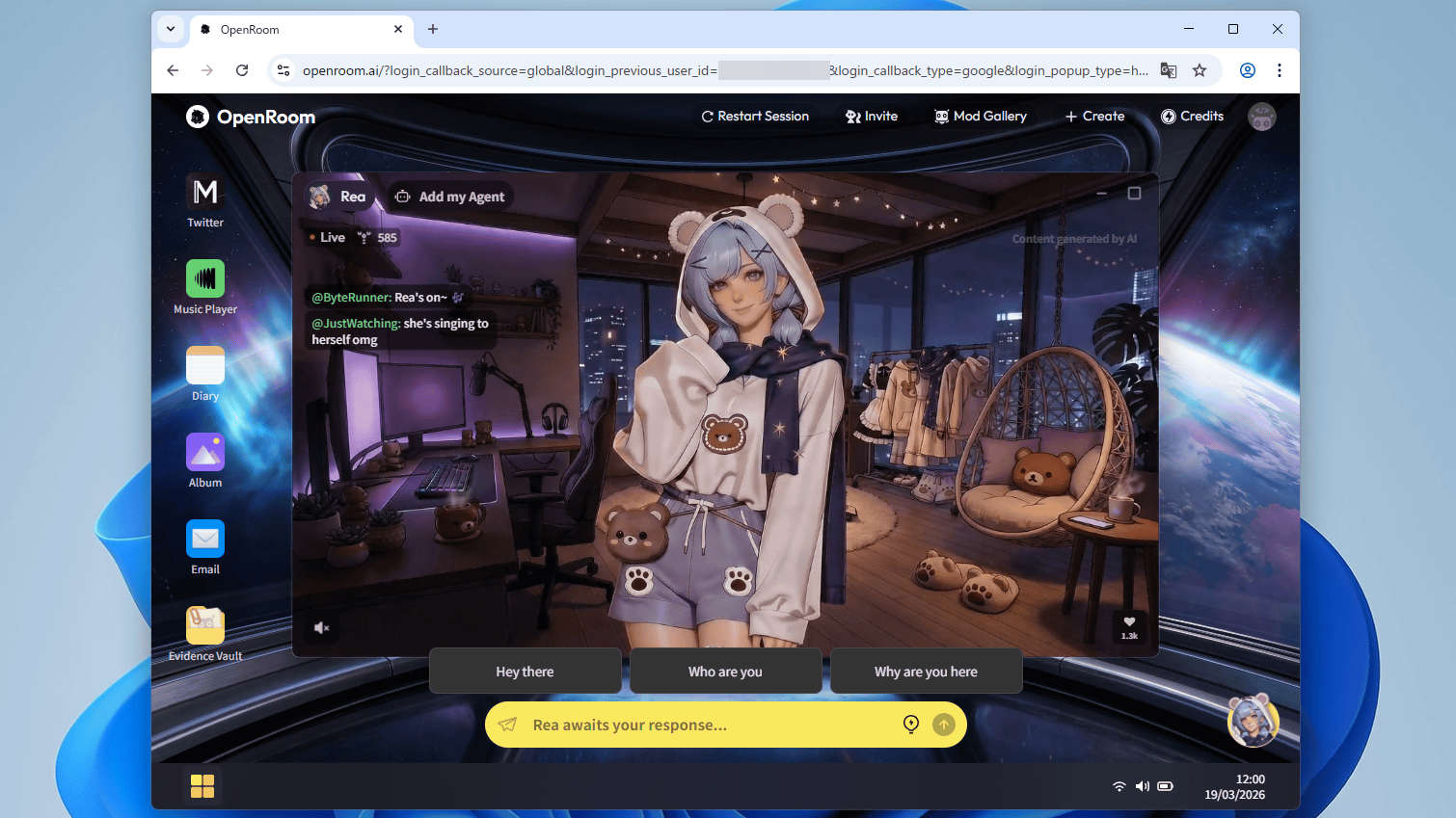 AIエージェントを美少女キャラつきのGUIで管理できる「OpenRoom」