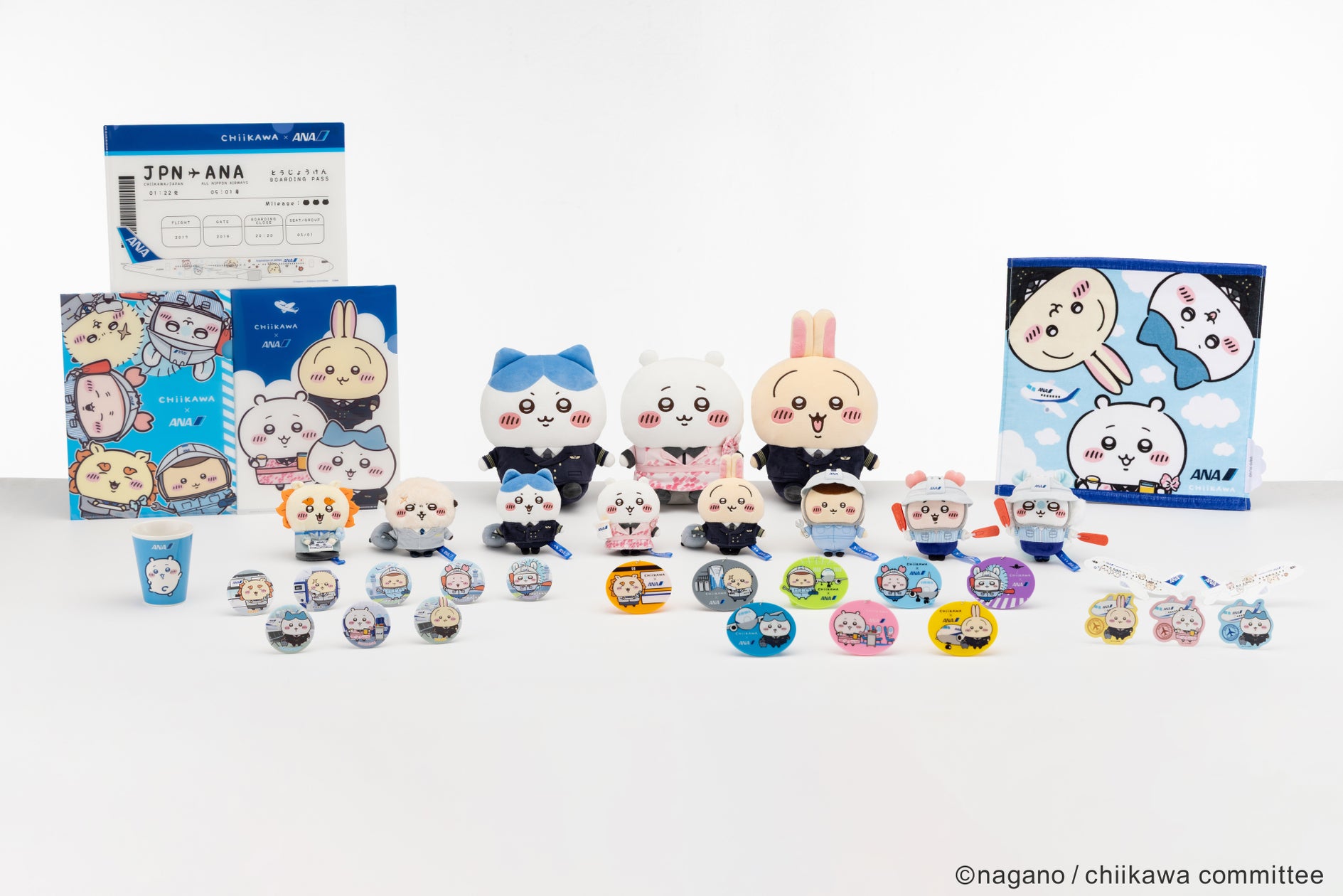 『ちいかわ×ANA』 オリジナルグッズ第一弾が登場！ANA制服姿の限定デザインで、10月23日（金）より順次、販売を開始