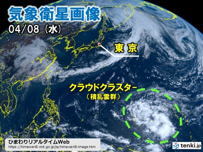 日本の南海上に台風のたまご 明日9日には熱帯低気圧に発達 来週は沖縄に影響か