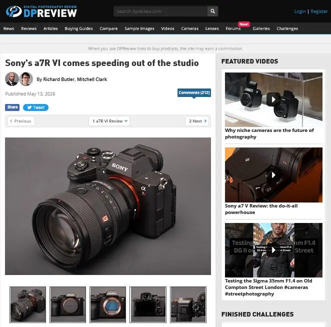幅広い用途に対応できる最新Rシリーズ｜α7R VI