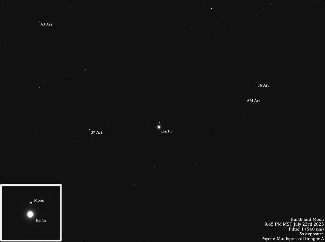 火星スイングバイに向けて飛行中のNASA小惑星探査機「Psyche」が地球と月を観測（sorae 宇宙へのポータルサイト）
