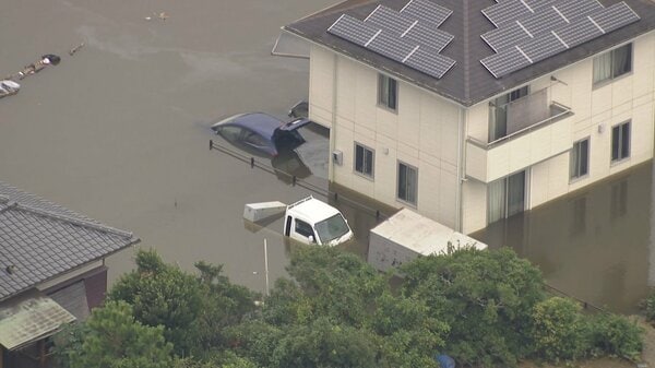 千葉・印旛沼の堤防が決壊し大規模な冠水続く 台風25号で甚大な被害 10人死亡4人行方不明