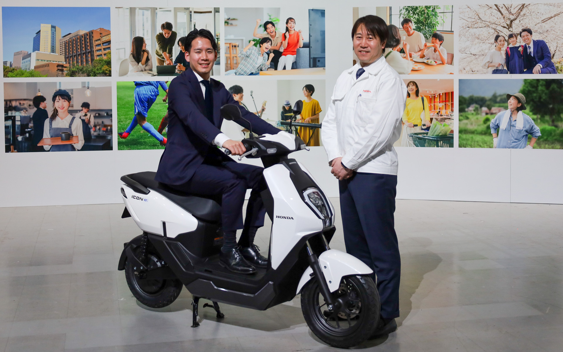 ホンダ、BEV原付バイク「アイコン イー」発表会 内燃機関モデル同等の価格22万円を実現
