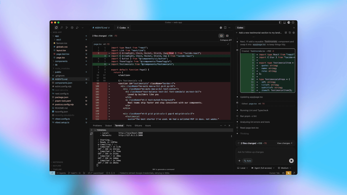 「GPT-5-Codex」登場、GPT-5のコーディング能力をさらに向上させてエディターやターミナルでの作業をサポート