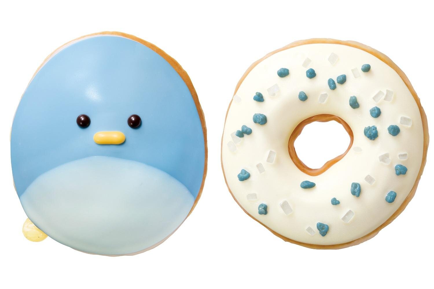 クリスピー・クリーム・ドーナツ「ペンギンと流氷」着想夏ドーナツ、カスタード入り＆パチパチ食感も