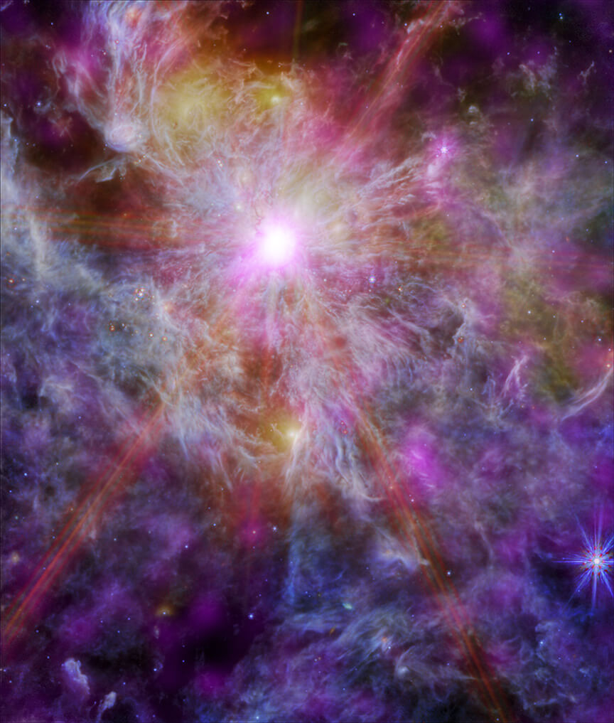 大マゼラン雲の星形成領域「N79」 ジェームズ・ウェッブとチャンドラが赤外線とX線で観測
