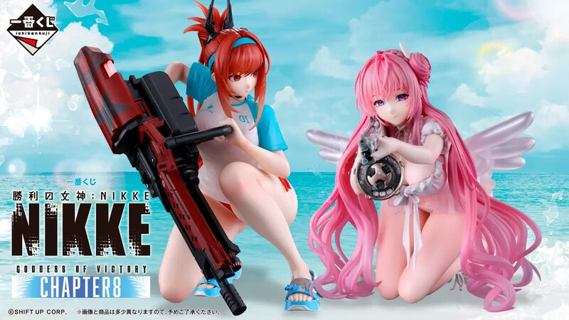 『勝利の女神：NIKKE』新作一番くじは“水着”がテーマ！「ドロシー」や「ラピ：レッドフード」が“背中で魅せる”ポーズで立体化（インサイド）