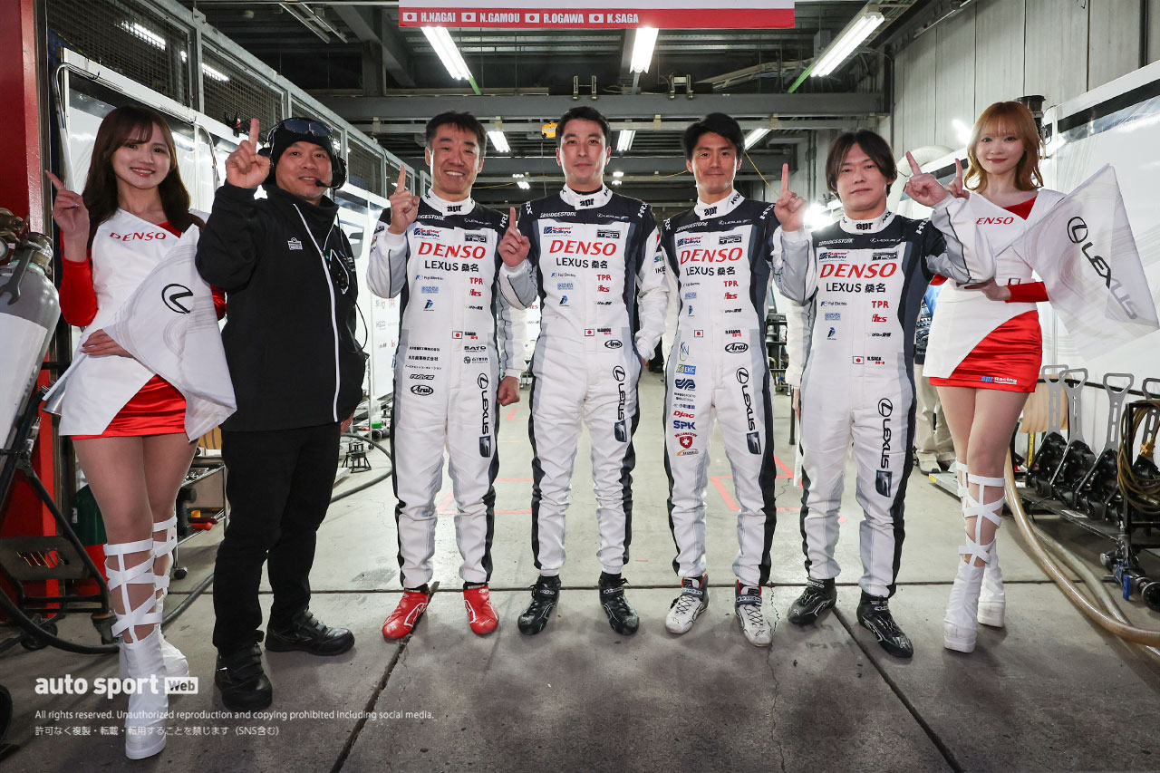 スーパー耐久第1戦もてぎレース1決勝はFCY6回、各車にトラブル多発。荒れたレースをDENSO LEXUS RC Fが制す